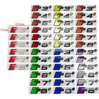 ABS Logo Stickers for Audi A3 A4 A5 A6 A7 A8 Car Rear Trunk Emblem Decoration Letter Badge Body Side Decal Refitting Accessories
