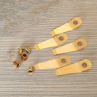 5Set Golden Metal Sheet Cam Spring Plate And Eyelet Rivet Replacement Kit For Zippo Gas Lighter Repair Upgrade Accessories