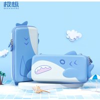 GEEKSHARE Shark Theme Carrying Case for NS2 Switch 2 - Hard Shell Anti-Shock Portable Travel Bag, Protective Storage Cover