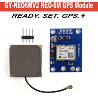 NEO6MV2 NEO-6M GPS Module EEPROM Ceramic Antenna Hot Start for Arduino Drone STM32 ESP32 APM2.5 MWC DIY UART TTL 3.3V-5V NMEA