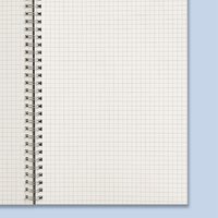 A5 grid notebook, blank student notebook, 80 sheets thick, comes with two rabbit-shaped pens or colored pens.
