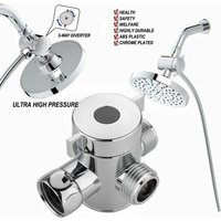 Umstellventil G1/2 Splitter 2 oder 3-Wege-Wasserabscheider Dusche T-Stück Adapter Einstellbarer Wasserhahn Umschalter Badezimmer Toilettenzubehör
