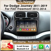 Hizpo Carplay Android Auto Autoradio für Dodge Journey 2011-2019 für FIAT Freemont 2012-2014 GPS 4G Intelligentes Stereo 6115