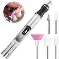 Cordless Nail Drill Electric File for Acrylic Gel Dip Powder Nails, All-in-One Nail Drill Machine Kit for Manicure and Pedicure