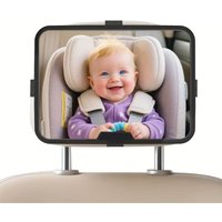 Wide Angle Car Baby Mirror HD Shatterproof Rear Seat Infant Observation Mirror for Child Safety Car Seat