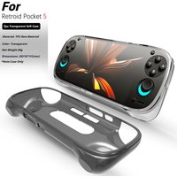 For Retroid Pocket 5 TPU Case Soft Grip Wear-Resistant Waterproof Anti Drop Game Console Protective Cover Grip