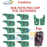 jingxin 5BT PCB For Chevrolet Camaro Cruze Equinox Malibu FCC OHT01060512 ID46 7937E/7941CHIP 315/433MHZ NO keyless Car Key PCB