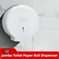 Toilet Paper Holder Box Waterproof Wall Mount Jumbo Paper Roll Dispenser for Single Roll Tissue Punch Holder Bathroom Accessory