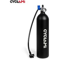 AliExpress CYCLAMI Bike Tubeless Tire Inflator Air Canister 200 PSI High Air Pressure Compressed Air Tank with Barometer For Road MTB Tires