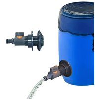 New 1/2 Inch PVC Spigot Rain Faucet Kit For Rain Barrels Aquariums Water Tanks Tubs Pools Garden Hose Fitting