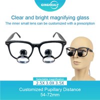2.5X 3.5X TTL Surgery Medical loupes Magnifier 30-70cm Long Working Pupil Distance Customization Custom prescription lenses