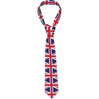 British Flag Tie Printed Neck Ties Cool Fashion Collar Tie Male Daily Wear Necktie Accessories