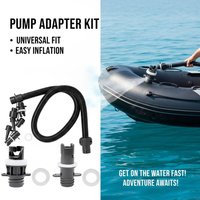 Paddle Board Pump Adapter Set 7 Nozzles SUP Air Pump Hose Extension Universal Inflatable Valve Connector for Boat Kayak