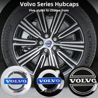 for Volvo Xc60 Xc90 V40 V60 S60 V50 4pcs 64MM Car Styling Wheel Center Hup Caps Auto Tire Cover Exterior Decoration Accessories