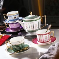 French Afternoon Tea Set Elegant Premium Ceramic Coffee Cup Gift Box Wedding Present Home Tableware Supplies
