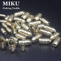 18-piece copper high-density quick-sinking fishing pendant, precisely crafted, Texas Caro fishing set counterweight