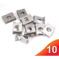 10pcs/lot 304 Stainless Steel Self-tapping Cleats Clips ST4.2 ST4.8 Snap Nuts for Car Motorcycle