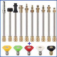 10~50cm High Pressure Washer Gun Extension Wand Lance With Nozzle Adaptors 1/4" Quick Connector For Karcher Lavor Bosch Nilfisk