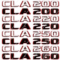 Two Tone Letters CLA200 CLA220 CLA250 CLA260 ABS Emblem for Mercedes Benz C118 W117 Car Rear Trunk Logo Sticker Accessories