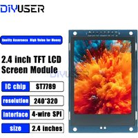 DIYUSER 2.4" TFT LCD Screen Module 240x320 ST7789 SPI Color Display for Raspberry Pi DIY Projects