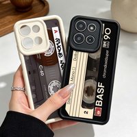 Lucky Tape Pattern Cover For Motorola Moto G86 G85 G75 G56 G35 G24 G06 Edge 70 60 50 Fusion Eye Ladder Phone Case