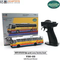 XCRATOYS BFC6120 1/64 Simulation Bus RTR RC Electric Remote Control Model Car Alloy Car Body Adult Children's Toys