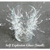 SELF EXPLODING Gimmicks Glass Small Professional Magic Tricks Magician Stage Close Up Illusion Mentalism Accessories