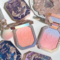 Flowerknow Moonlight Mermaid Cheek Blusher Powder Gradient Blush Long Lasting Matte Finish Face Powder