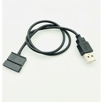 USB SATA Power Cable 50cm 22AWG USB2.0 Male to SATA 15Pin Female Port SATA to USB 5V Power Supply Cable For Laptop 2.5" SATA HDD