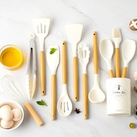 Food Grade Silicone Cooking Utensils,Turner Tongs,Spatula,Spoon,Brush,Whisk for Nonstick Cookware,Heat Resistant,Dishwasher Safe