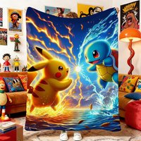 Anime Blanket P-Poke-mones Sofa Blankets and Blankets for Bed Bedspread the Home Decoration Sofas Bedspreads Picnic Throw Double