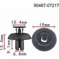 10Pcs For Lexus Engine Cover Clip Radiator Support Clip For LEXUS LS460 LS460L RX350 RX450H