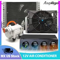 Aspligo Electric Automotive Air Conditioner New Energy Parking AC 12V 24V Heat and Cool For Tractor Truck Camper Van Caravans