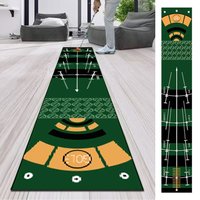 Putter Practice Golf Automatic Putting Cup 50X300cm Green Automatic Ball Returner Anti-Slip Return Putting Machine