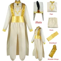 Disney Aladdin Cosplay Costume Aladdin Lamp Prince Costume Outfit for Adult Man Halloween Carnival Party Movie Cosplay Clothes