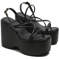 Platform Brand Design Woman's Sexy Sandals Shoes Punk Wedges High Heels Comfy Leisure Woman Shoes Designer Sandalias 2024