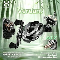 HASIDA Verdant BFS Baitcasting Fishing Reel Patent Trubo Closed Magnetic Brake Aerrospace T7 Drive Ultrahard Aluminum Gear Disc