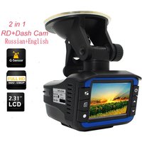 2025 Auto-Dashcam-Recorder, 2,4-Zoll-DVR-Kamera, VGR3-Plüsch, 2-in-1-Auto-Detektor, RD-Recorder, englische oder russische Sprach-Update-Version