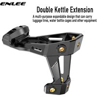 ENLEE Bicycle Bottle Cage MTB Road Bike Handlebar Water Bottle Holder Seat Post Mount Conversion Seat Adapter Mount Adjustable