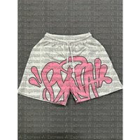 American High Street Fashion Brand Summer Sports and Leisure Foam Printed Five Quarter Shorts