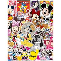 AliExpress 50PCS Disney Mickey Mouse and Friends Cartoon Stickers DIY Skateboard Luggage Phone Bike Car Kids Toy Cute Cartoon Decal Gift