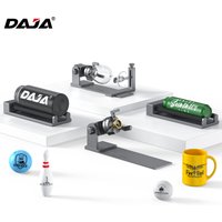 DAJA Rotary Axis Attachment for Fiber Laser Engravers,Marking Machine Rotary Tool for 360 Round Metal Etching