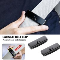 2Pcs Adjustable Tightness Car Safety Seat Belt Buckle Clamp Holder Stopper - Fixing Clips Car Seat Belt Ornaments Accessories