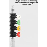 Professional Pressure Washer Steel Wand Nozzle High Pressure Jet Washer Metal Short Wand with Nozzles Set & Rubber Holder