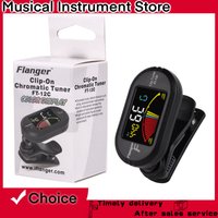 Flanger Guitar Tuner LED Screen Clip on Tuner with 360 ° Rotating Display Tuner Guitar Bass ukulele Violin Accessories