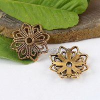 20pcs 20mm Alloy Charm Flower Design Bead Cap H1387