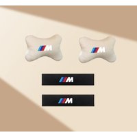 Car Seat Headrest Neck Pillow Seatbelt Shoulder Pad for BMW E39 E90 E36 E46 G22 F25 F20 F15 F40 F36 G30 G20 G05 Auto Accessories