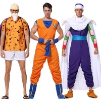 Goku Suit Suits Her Cosplay Suits Suits Suits for Adult Boys Girl Wig Cloths Set Fancy Halloween Kame Sennin E