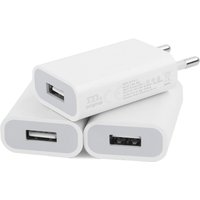 3pcs USB Wall Adapter Charger 5W Slim Charging Plug Power Supply 5V 1A Power Plug Adapter Socket Adapter for iPhone