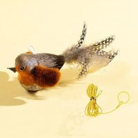 Flying Bird Cat Vivid Chirping Self-entertainment Realistic Bird Sound Cat Bird-Shaped Interactive Chirping Bird Cat